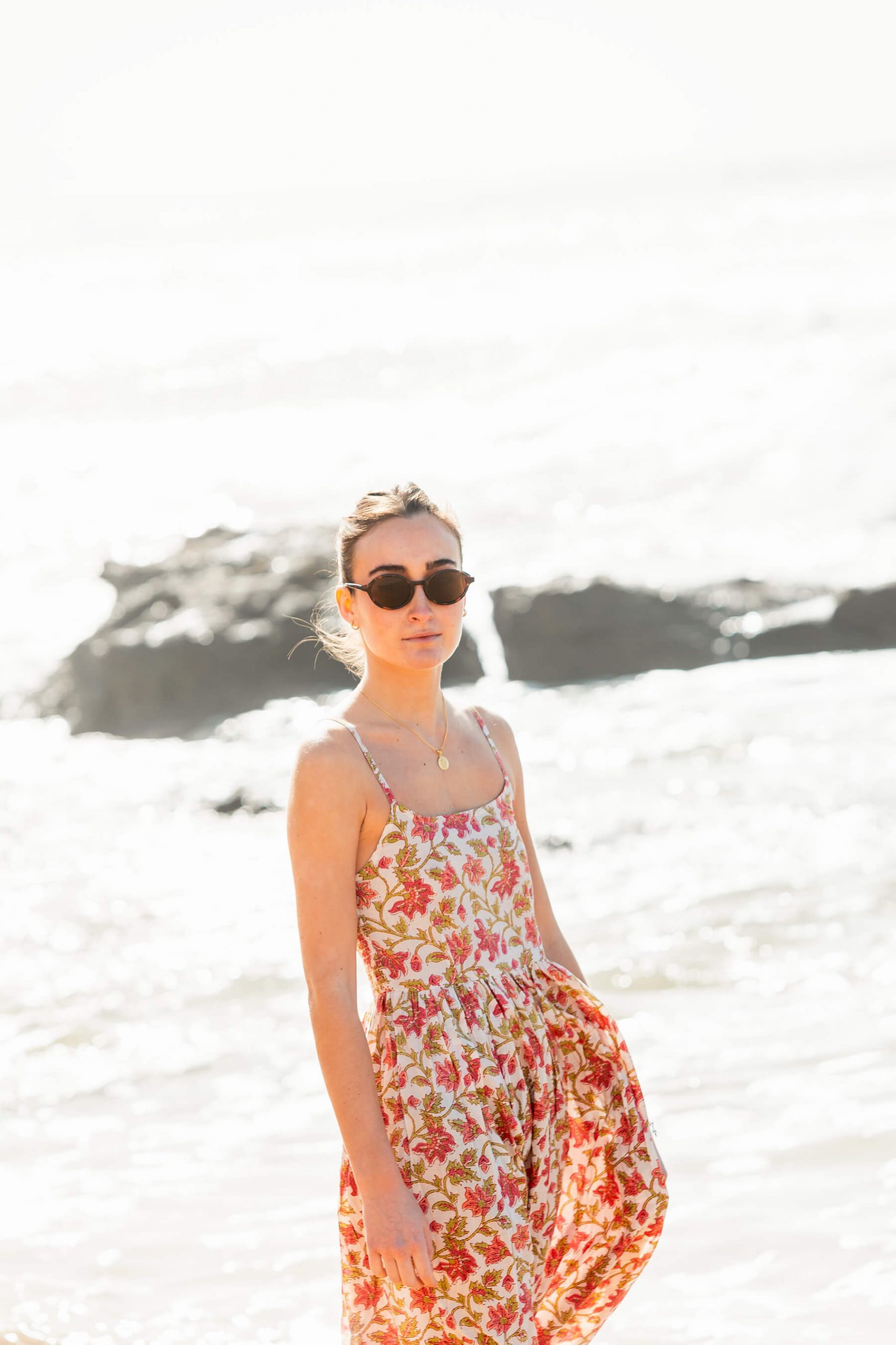 Vestido canesú flores. Colección 2026 Drops by mom