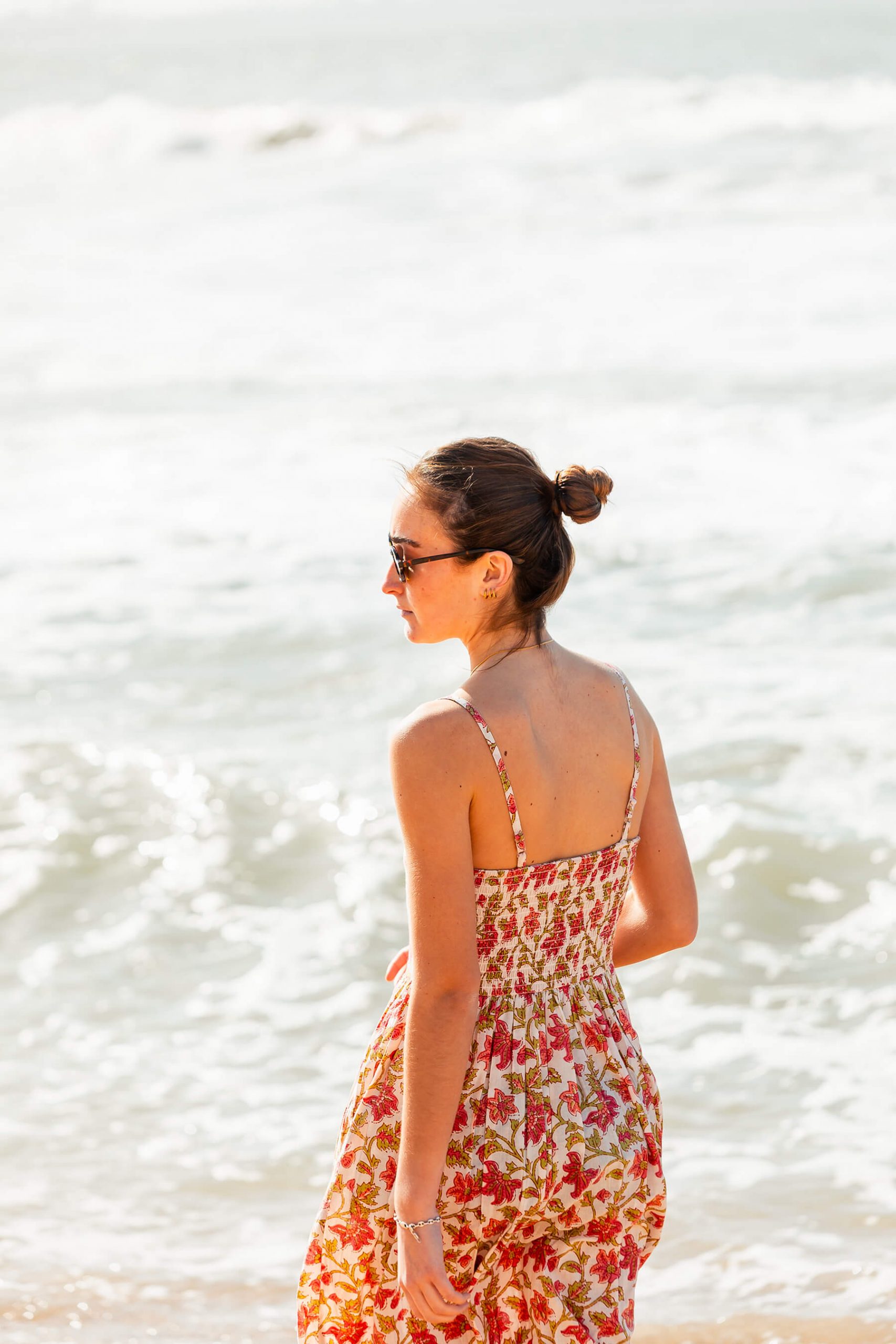 Vestido canesú flores. Colección 2026 Drops by mom