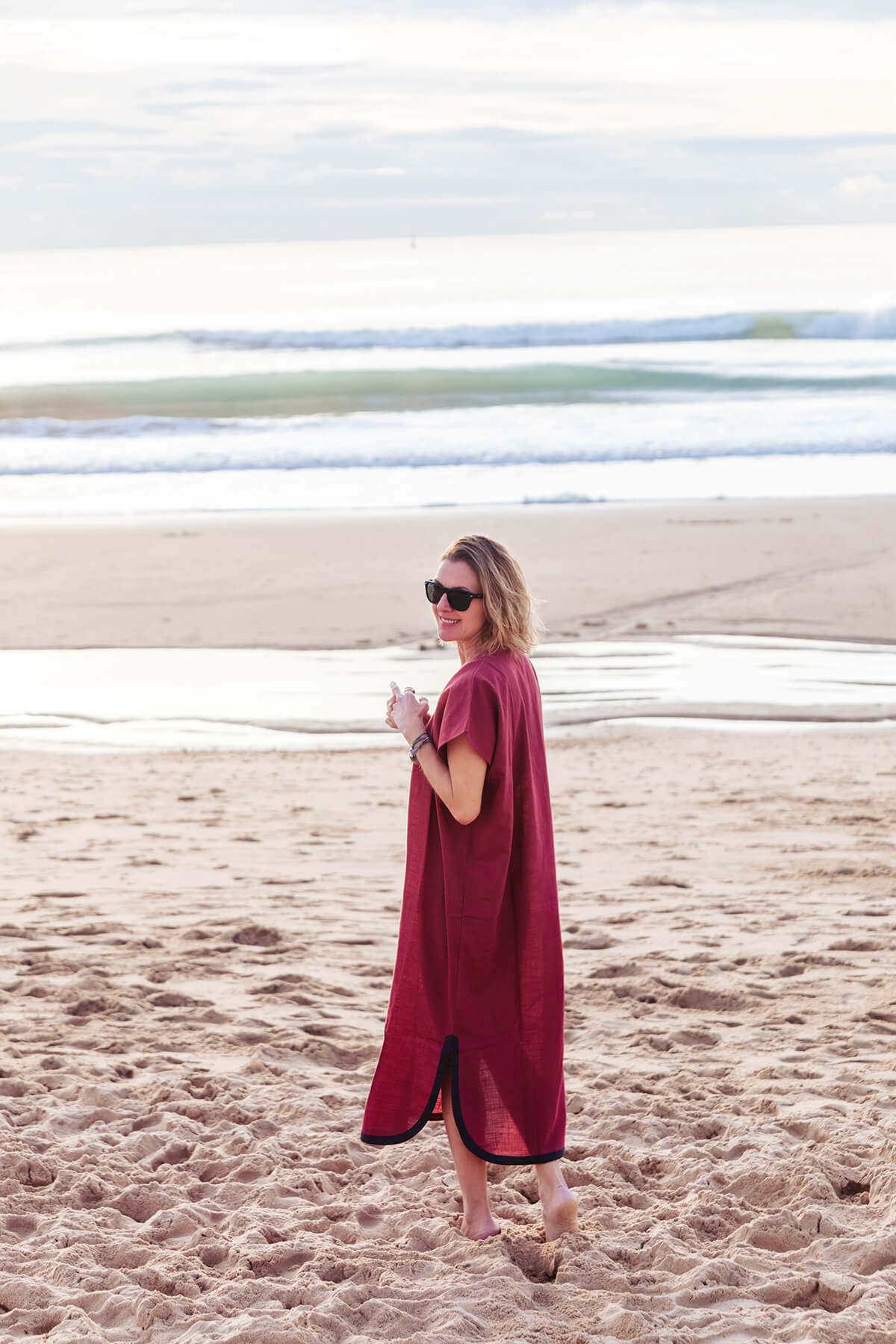 Kaftán teja. Colección Drops by mom 2026