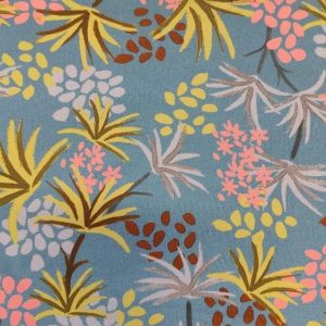 Flores azul/amarillo